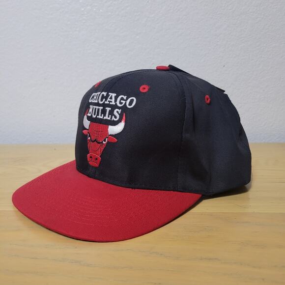 Vintage 90’s Chicago Bulls SnapBack Hat Logo 7 NBA Retro Embroidered Fast Ship - Picture 11 of 13